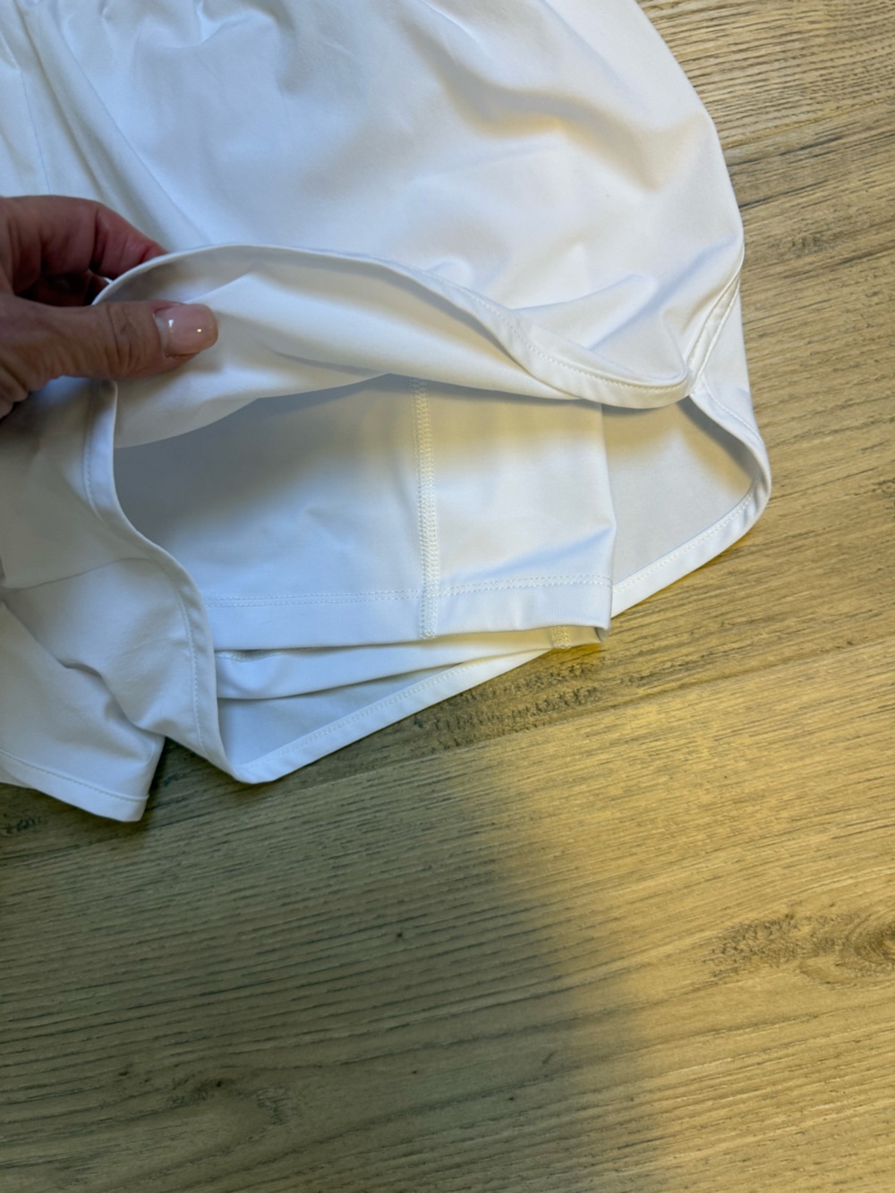 Beyond Yoga White Athletic Smocked-Waist Shorts - Picture 7 of 7